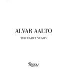 Cover for Alvar Aalto, the early years