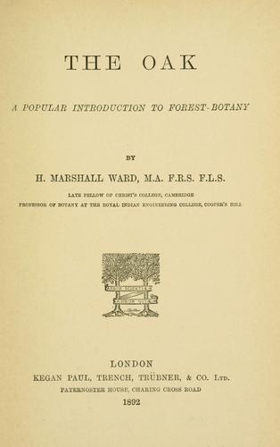 Cover for The oak