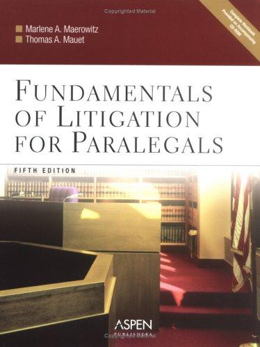 Cover for Fundamentals of Litigation for Paralegals