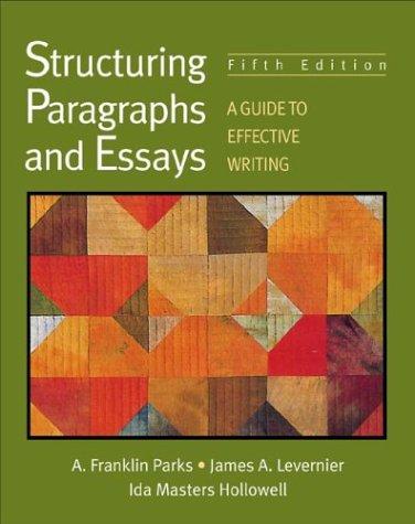 Cover for Structuring paragraphs and essays