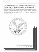 Cover for The Immigration and Naturalization Service's Contacts With Two September 11 Terrorists