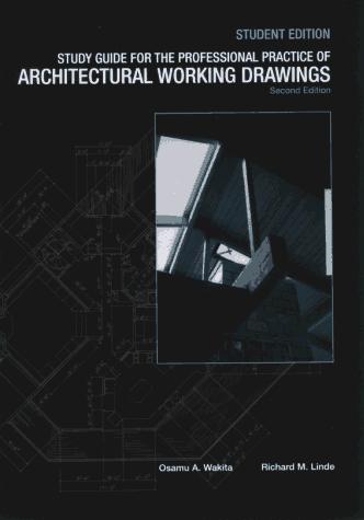 Cover for The professional practice of architectural working drawings