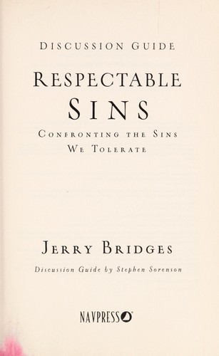Cover for Respectable sins
