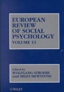 Cover for European Review of Social Psychology