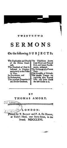 Cover for Twenty-two Sermons ...