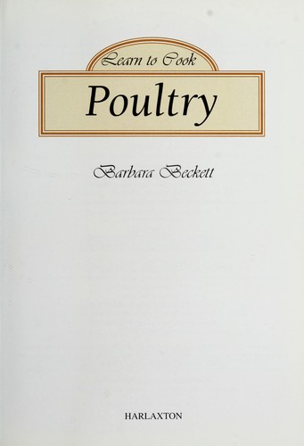 Cover for Learn to Cook Poultry