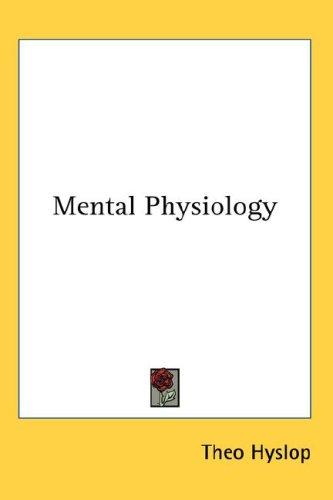 Cover for Mental Physiology