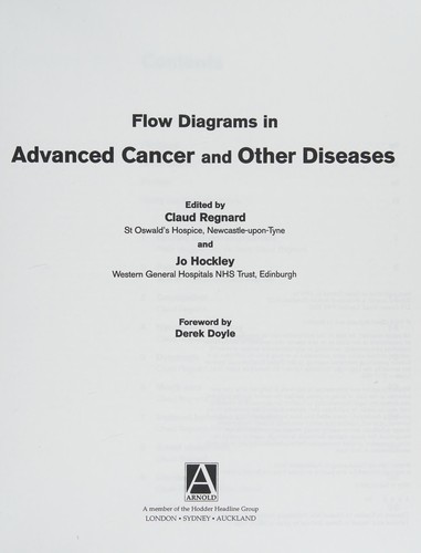 Cover for Flow Diagrams in Advanced Cancer and Other Disease (Hodder Arnold Publication)