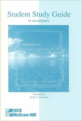 Cover for Student Study Guide To Accompany Fundamentals Of Oceanography