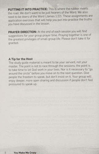 Cover for You Make Me Crazy Small Group Study Guide