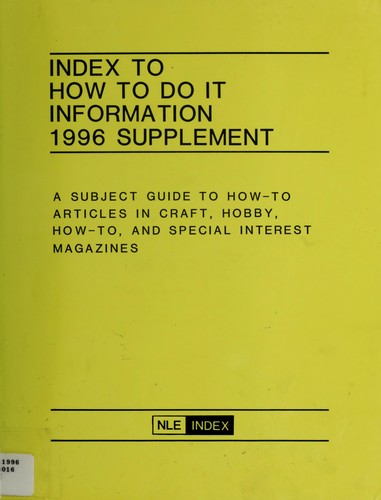Cover for Index to How to Do It Information