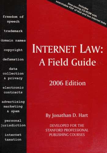 Cover for Internet law