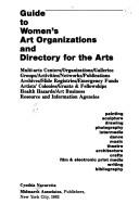 Cover for Guide to women's art organizations and directory for the arts