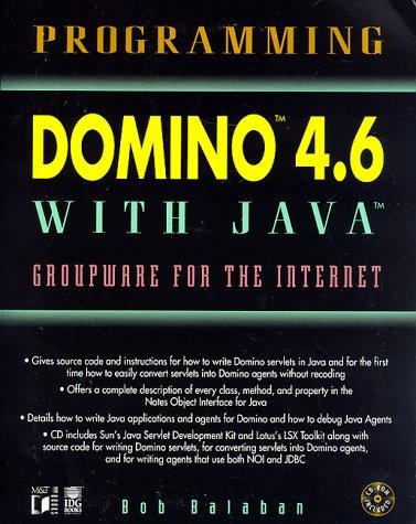Cover for Programming Domino 4.6 for Java