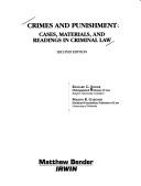 Cover for Crimes and punishment
