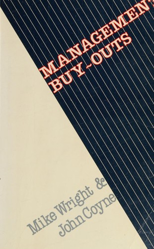 Cover for Management buy-outs