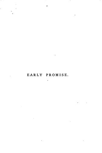 Cover for Early promise [sermons].