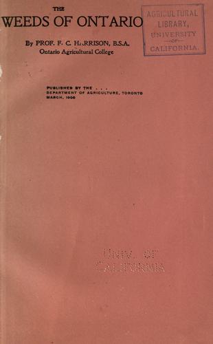 Cover for The weeds of Ontario