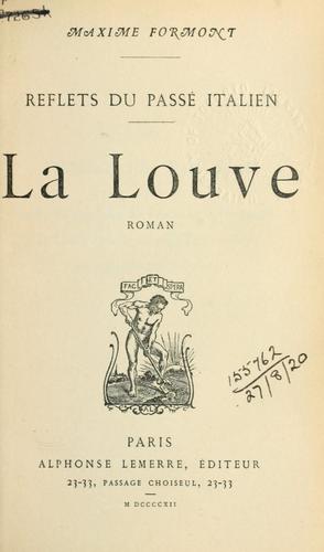 Cover for La louve