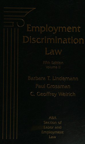 Cover for Employment discrimination law