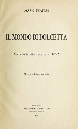 Cover for Il mondo di Dolcetta
