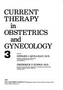 Cover for Current therapy in obstetrics and gynecology
