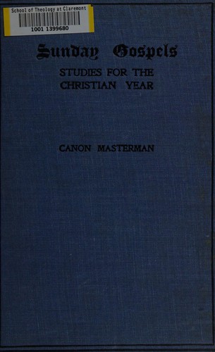 Cover for Sunday gospels