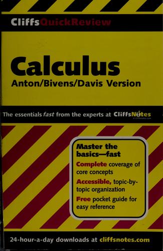 Cover for CliffsQuickReview calculus