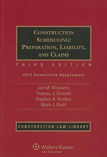 Cover for Construction Scheduling