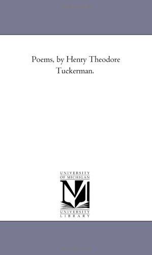 Cover for Poems, by Henry Theodore Tuckerman.
