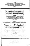 Cover for Numerische Methoden der Approximationstheorie, Band 5 = Numerical methods of approximation theory