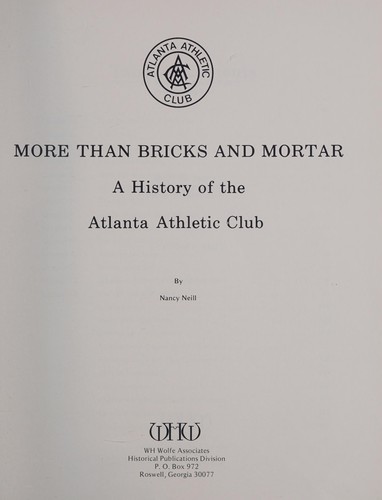Cover for More than bricks and mortar