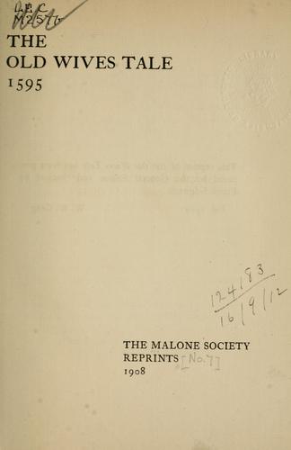 Cover for The old wives tale, 1595