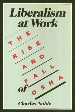 Cover for Liberalism at Work