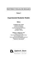 Cover for Experimental Headaches Models (Frontiers in Headache Research)