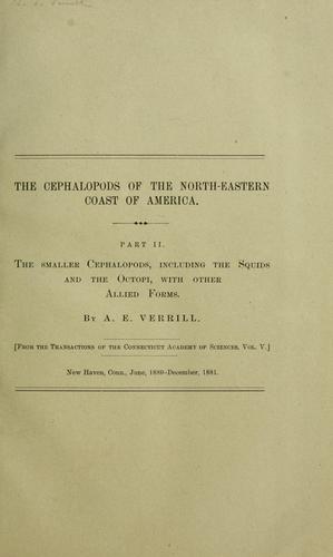 Cover for The cephalopods of the north-eastern coast of America