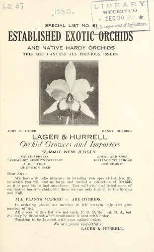 Cover for Special list