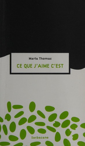 Cover for Ce que j'aime c'est