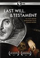 Cover for Last Will. & testament