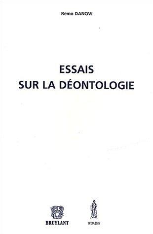 Cover for Essais sur la déontologie