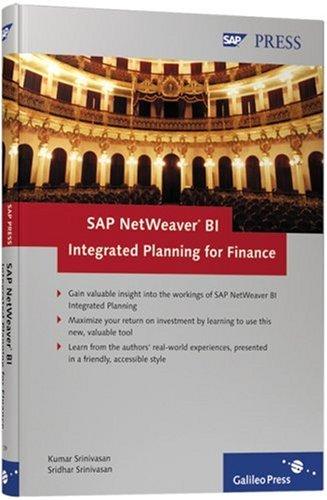 Cover for SAP NetWeaver BI Integrated Planning for Finance