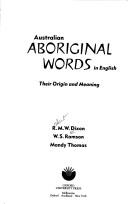 Cover for Australian Aboriginal words in English