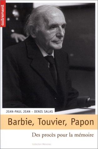 Cover for Barbie, Touvier, Papon 