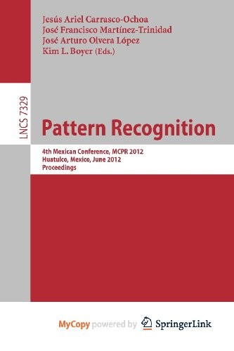 Cover for Pattern Recognition
