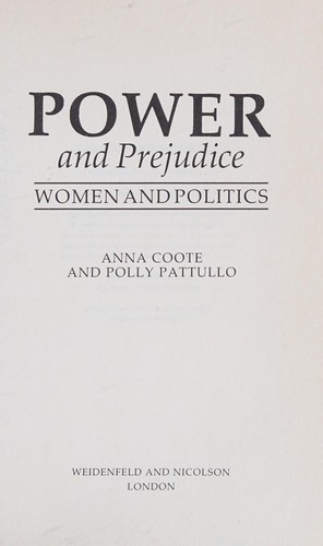 Cover for Power and Prejudice Women and Politics