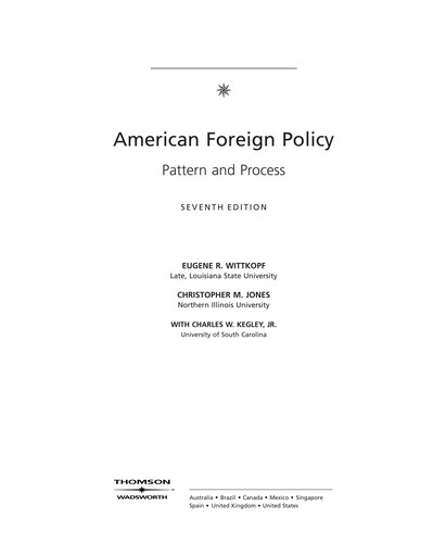 Cover for American foreign policy