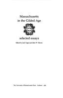 Cover for Massachusetts in the Gilded Age