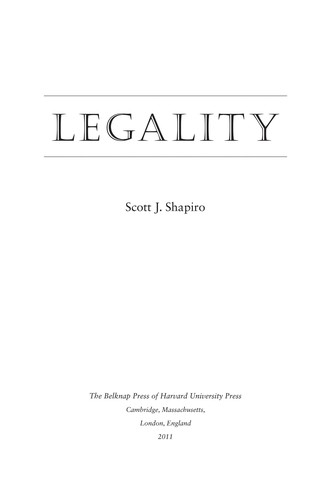 Cover for Legality