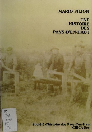Cover for Une histoire des pays-d'en-haut