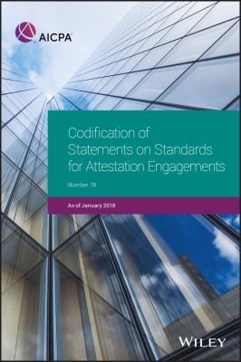 Cover for Codification of Statements on Standards for Attestation Engagements, January 2018